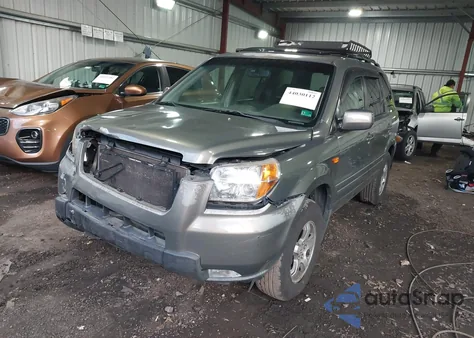 2007 Honda Pilot Ex-L from USA, damaged, VIN 5FNYF18507B004021